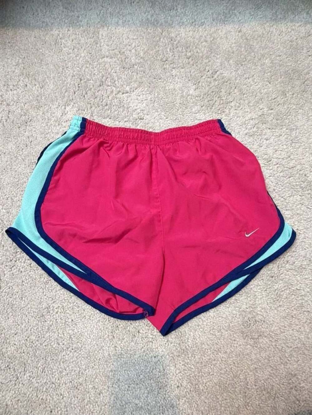 Nike Dri-FIT Tempo Running Shorts Pink Aqua Size Small
